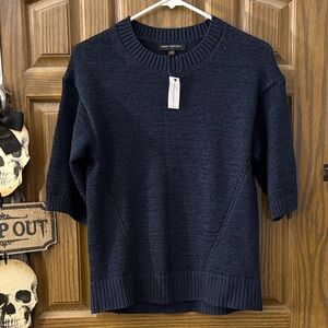 Banana Republic Navy Blue Crew Neck Sweater